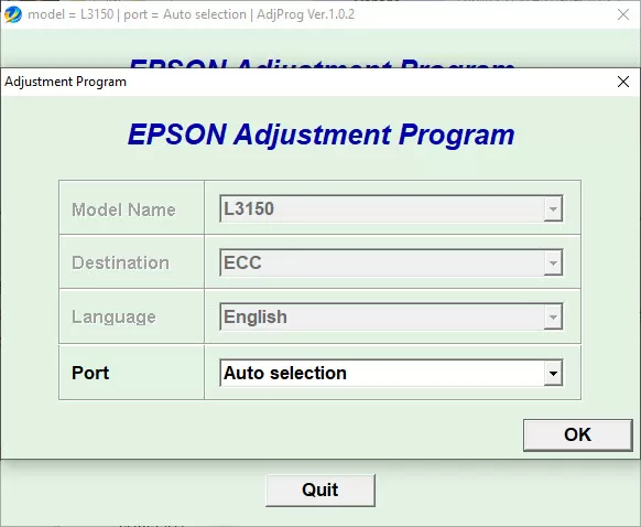 Epson Adjustment Program L3150 (ECC) + Loader