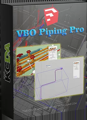 VBO Piping Pro v2.1.7 for Sketchup ปลั๊กอินสร้างระบบท่อ สำหรับ Sketchup ฟรี